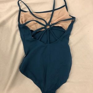 Dark blue leotard